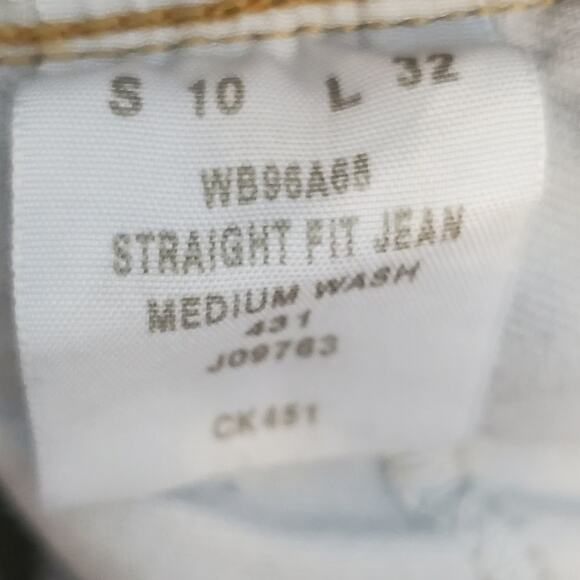 CALVIN klein straight leg jeans size 10 - Picture 7 of 7